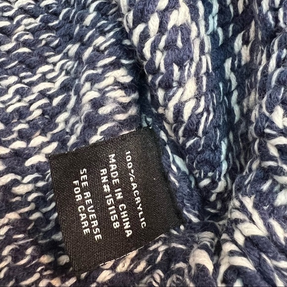 𝅺525 America Colourblock Balloon Sleeve in Midnight Multi Sweater Size XS - Picture 11 of 12